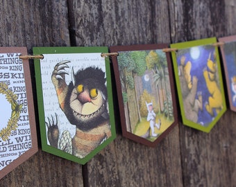 Wild Things Storybook Banner  - Wild One, Wild Things, Wild Rumpus