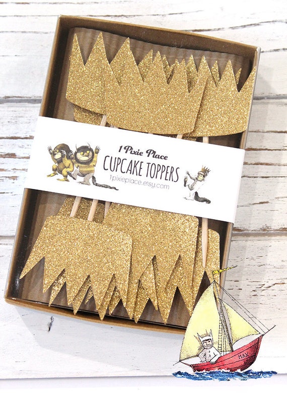 Wild Thing Birthday Decorations Max S Crown Glittery Etsy