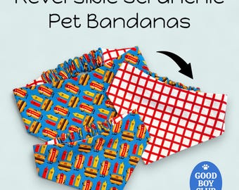Pañuelo reversible para perros - Sin nudos - Fácil de poner y quitar