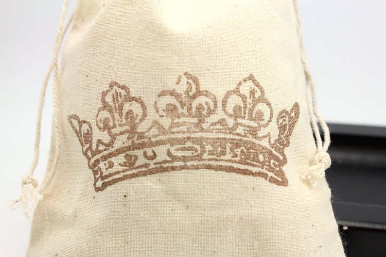 Princess party Favor Bags 4x6 Princess Crown Set of 10 Wedding Favors, shower favors, thank you image 2