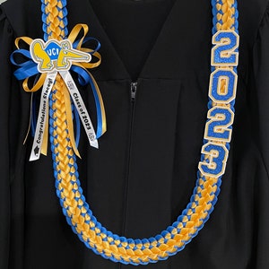 2024 Custom Graduation Lei for High school or College Grad custom school logo & colors Personalized lei, USC, UCLA, UC Irvine image 9