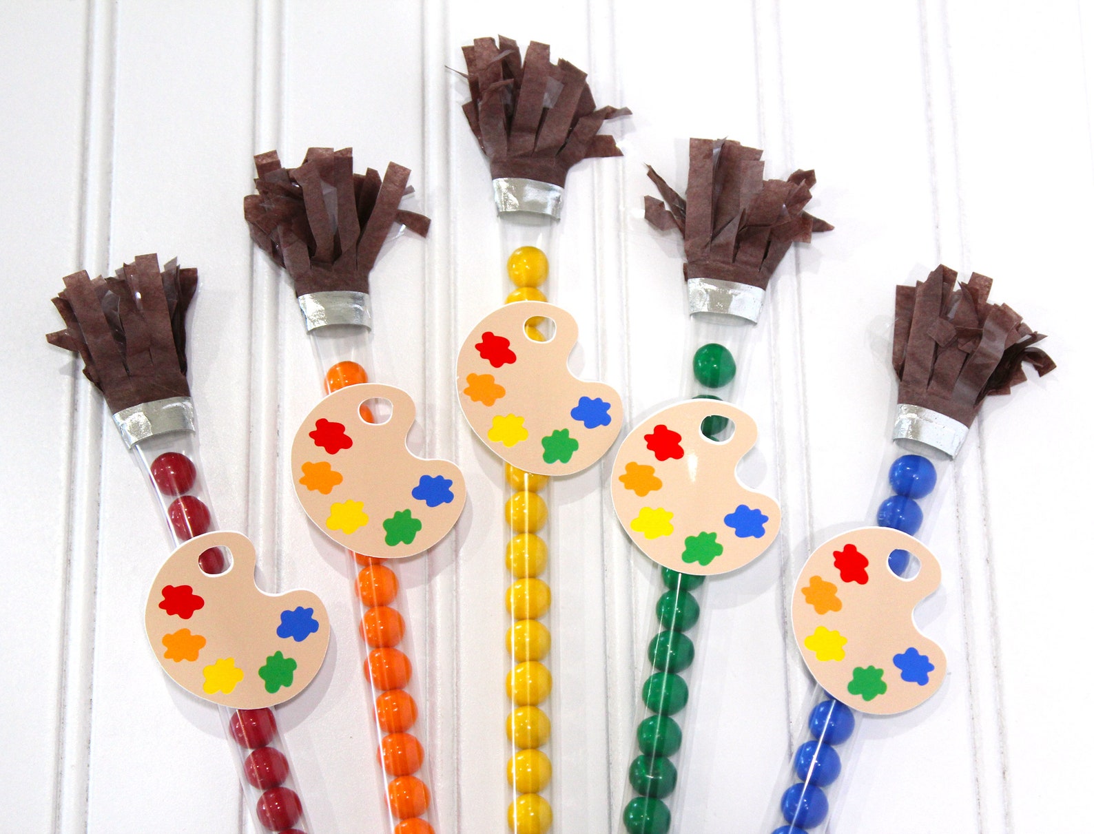 Paint Brush Candy Favors Set of 10 Art Party Favors Paint Etsy