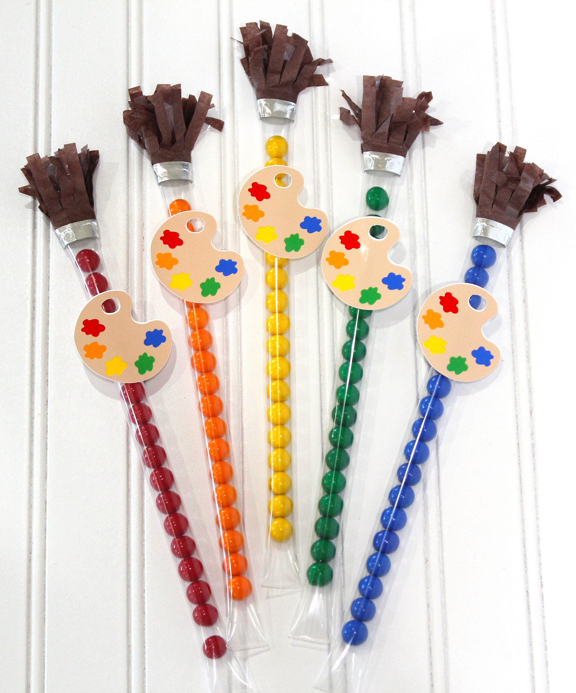 Paint Brush Candy Favors Set of 10 Art Party Favors Paint Etsy