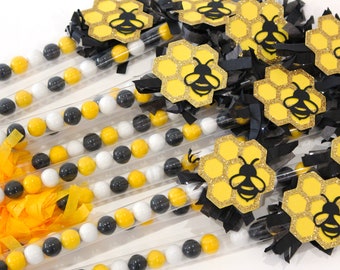 Honey Bee Candy Favors - Set of 10 - Save the Bees, Bumble Bees, Bee Party, Baby Shower, Meant to Bee