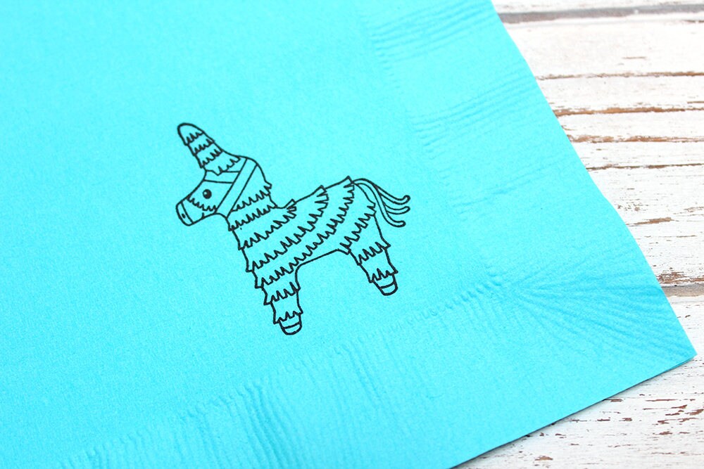 Pinata Party Napkins Set of 25 3 ply 14 fold Luncheon napkins Luau Tropical party Fiesta