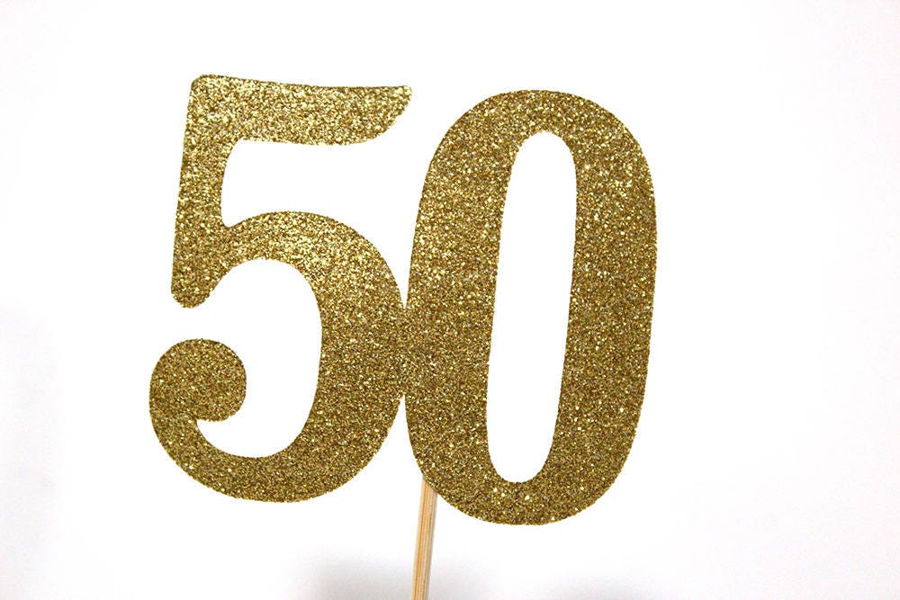50th 60th 90th SET OF 3 Centerpiece Sticks Birthdays | Etsy
