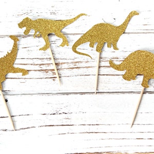 Dinosaur Cupcake Toppers - Set of 12
