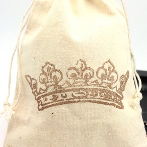 Princess party Favor Bags 4x6 Princess Crown Set of 10 Wedding Favors, shower favors, thank you image 3