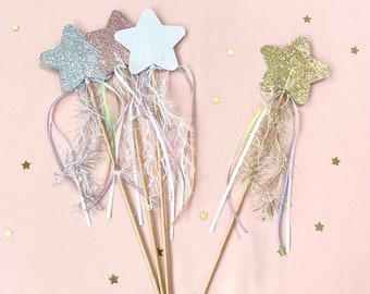 Fairy wands - Sold individually - Double sided Glitter fairy wands, fairy wand party favors, magical fairy wands