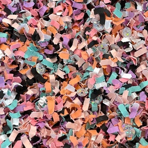 Handmade Paper Confetti - Pastel Halloween - not so scary halloween, cute halloween, birthday confetti, table confetti