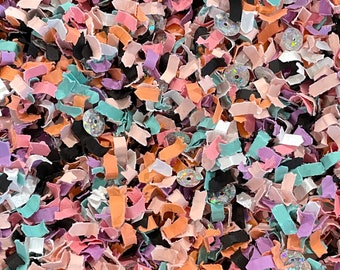 Handmade Paper Confetti - Pastel Halloween - not so scary halloween, cute halloween, birthday confetti, table confetti