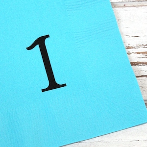 Birthday Ages Party Napkins -  Set of 25 - 3 ply, 1/4 fold Luncheon napkins