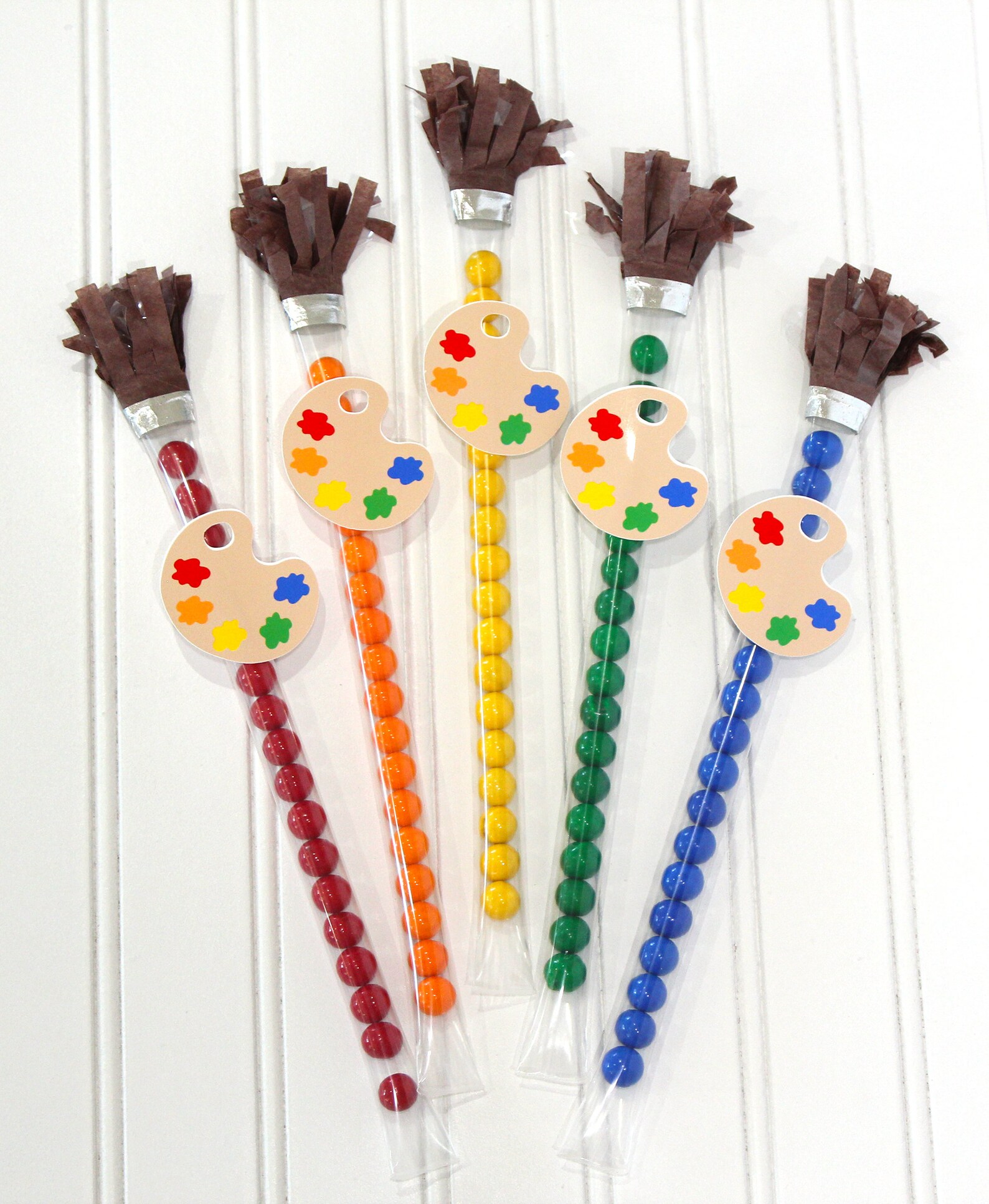 Paint Brush Candy Favors Set of 10 Art Party Favors Paint Etsy