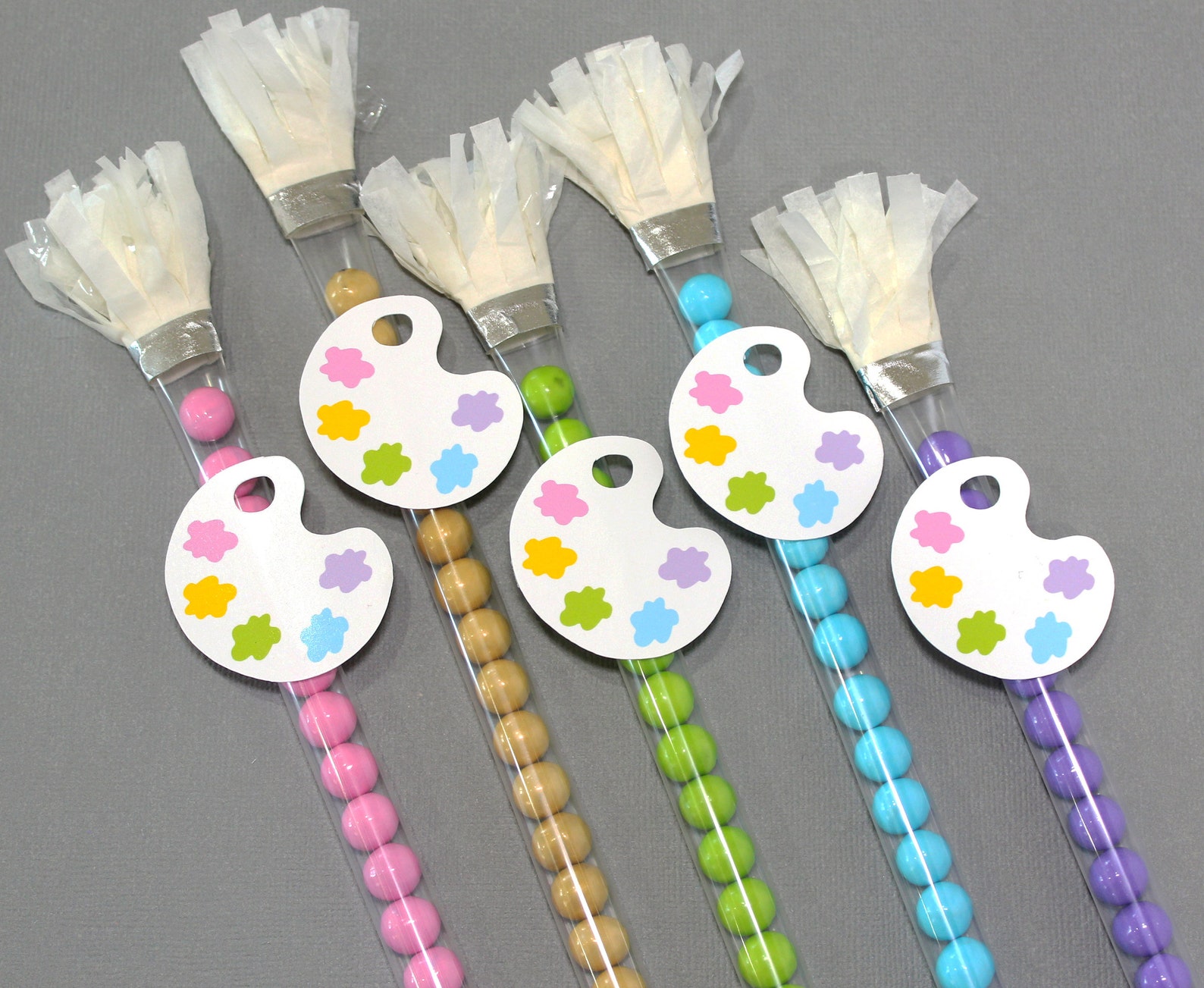 Paint Brush Candy Favors Set of 10 Art Party Favors Paint Etsy