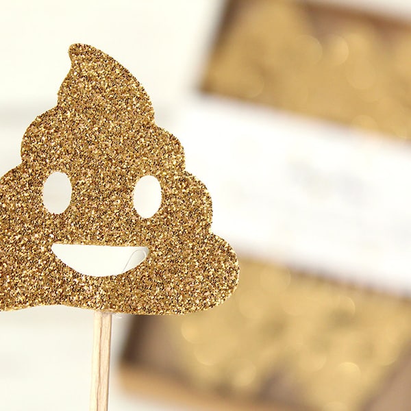 Poop Emoji Cake Toppers Etsy