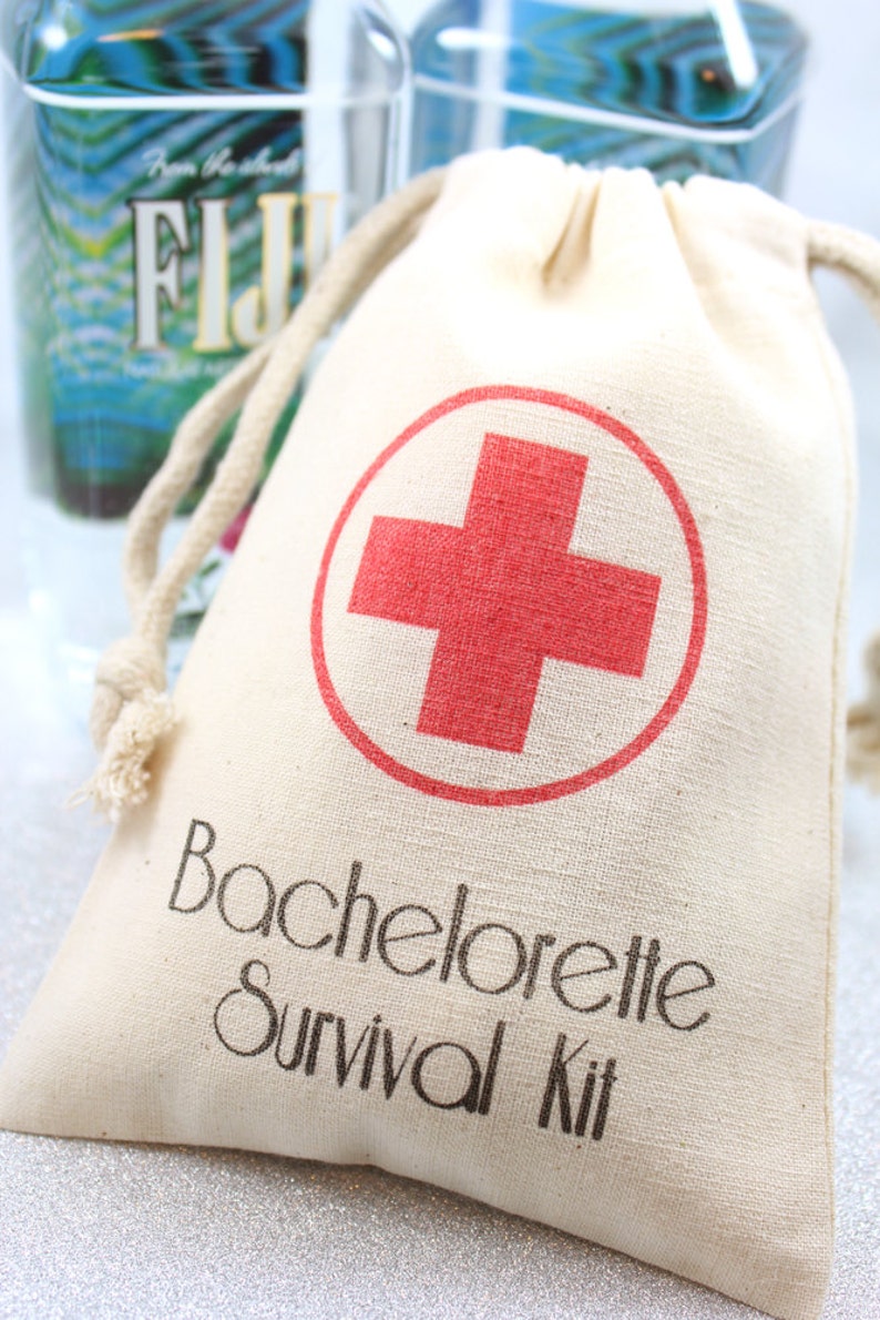 Bachelorette Survival Favor Bags 4x6 Set of 10 shower | Etsy
