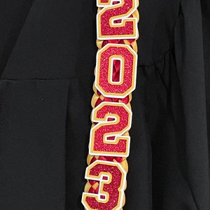 2024 Custom Graduation Lei for High school or College Grad custom school logo & colors Personalized lei, USC, UCLA, UC Irvine image 7