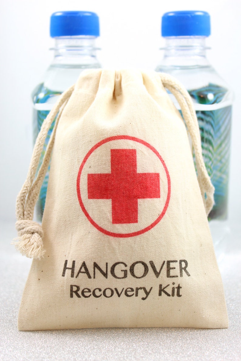 DIY Hangover Kit 4x6 Set of 10 wedding favors shower Etsy