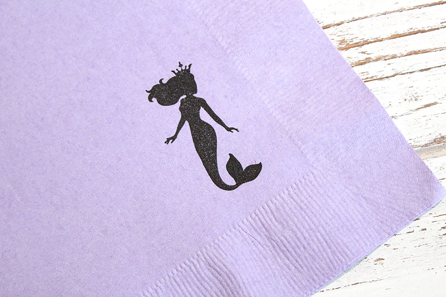 Mermaid Princess Party Napkins Set of 25 3 ply 14 fold Luncheon napkins