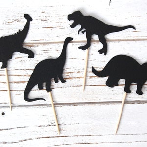 Dinosaur Cupcake Toppers - Set of 12