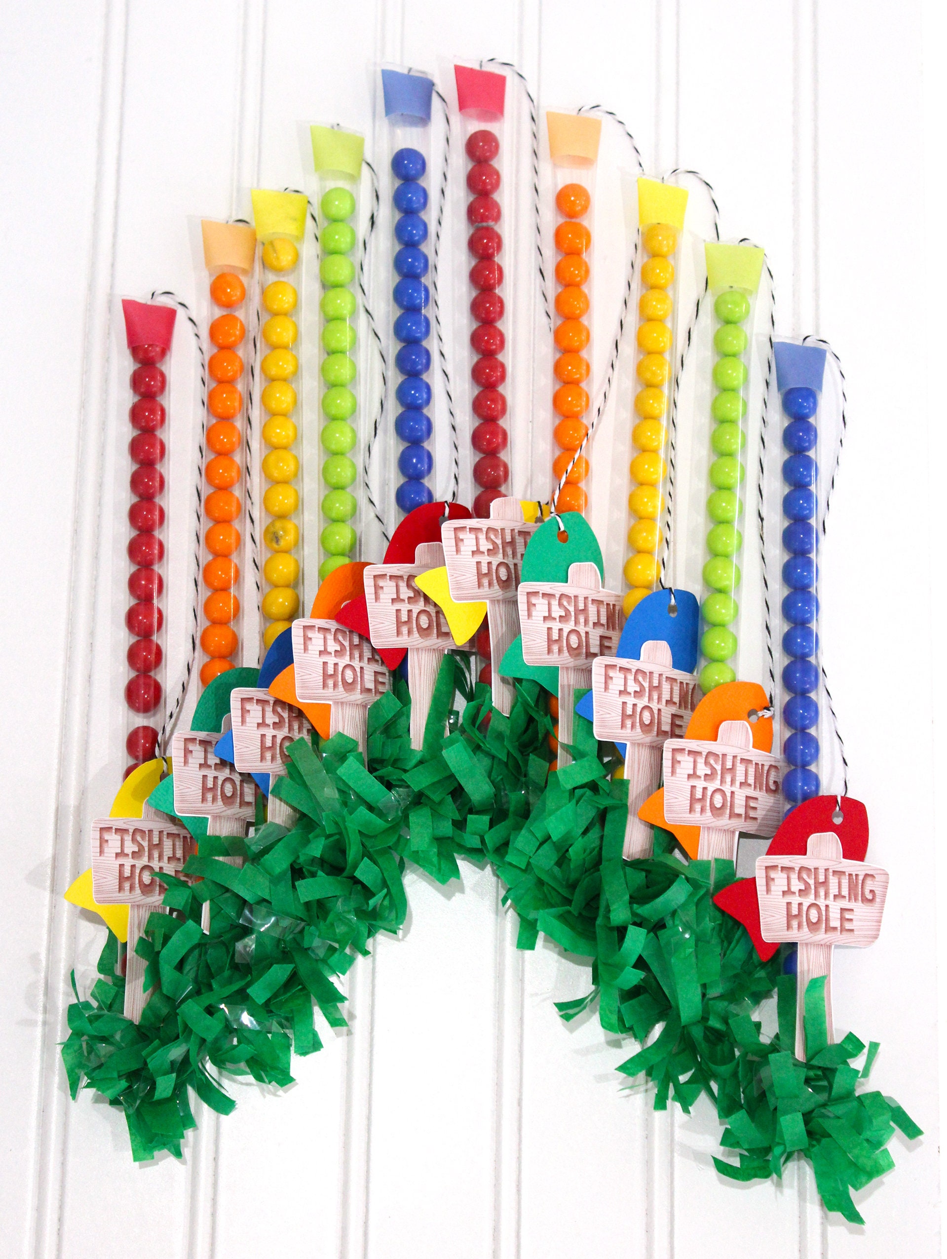 The Big ONE Fishing Pole Candy Favors Set of 10 O-fish-ally ONE, First  Birthday, Fishing Birthday, Candy Tubes -  Denmark