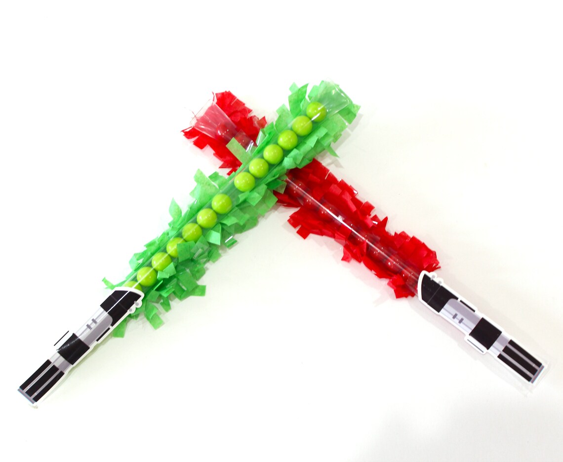 Lightsaber Inspired candy favors Set of 10 birthday party Etsy Nederland