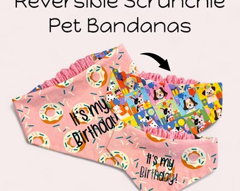 Pañuelo reversible para perros – Donas de cumpleaños y accesorios para mascotas