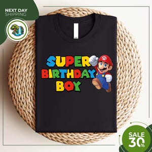 Super Mario Birthday Shirt | Super Mario Shirt | Mario Family Shirts | Mario Family Birthday Shirts | Mario Shirt | Mario Shirt Birthday