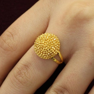 22k Gold Rings For Woman, 22 karat Woman Rings, Statement Rings, Stackable Rings, Daily Ring, Woman Jewelry, 22k Gold Ring, 22k Gold Jewelry