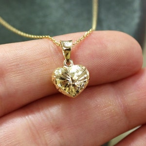 14K Gold Heart Necklace, 14k Gold Heart Pendant, Gift For Her, Tiny Heart, Dainty Necklace for Women, Jewelry Gold, Love Necklace for Her