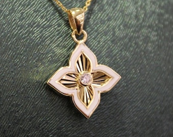 Dodo Pomellato Four-leaf Clover Charm in 9K Rose Gold. Old Version 