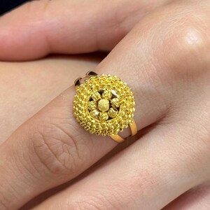 22k Gold Rings For Woman, 22 karat Woman Rings, Statement Rings, Stackable Rings, Daily Ring, Woman Jewelry, 22k Gold Ring, 22k Gold Jewelry
