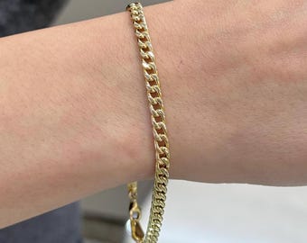 18Kローズゴールドカーブブレスレット - 7 mm、7.7インチ - Etsy 日本 18Kローズゴールドカーブブレスレット - 7 mm、7.7インチ - Etsy 日本