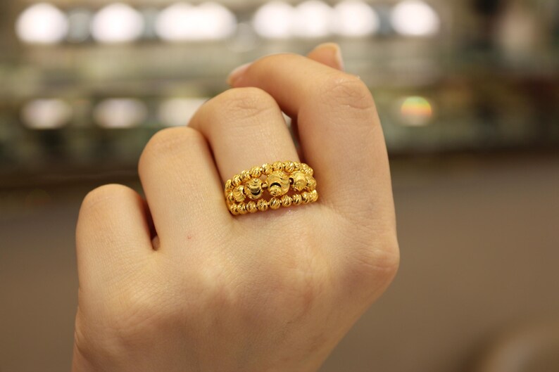 22k Gold Rings for Woman, 22 Karat Woman Rings, Statement Rings ...