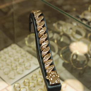 14K Gold Rope Bracelets, 14mm Chain Link Bracelets, Gold Bracelets, Rope Chain Gold Bracelet, Women Bracelets, 14K Luxury Gold Jewelry Gift