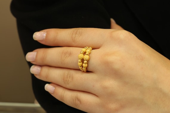 22k Gold Rings For Woman, 22 karat Woman Rings, Statement Rings, Stackable Rings, Daily Ring, Woman Jewelry, 22k Gold Ring, 22k Gold Jewelry