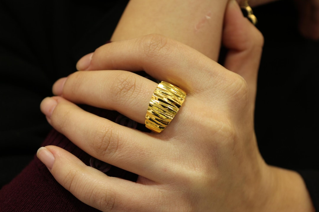22k Gold Rings for Woman, 22 Karat Woman Rings, Statement Rings ...