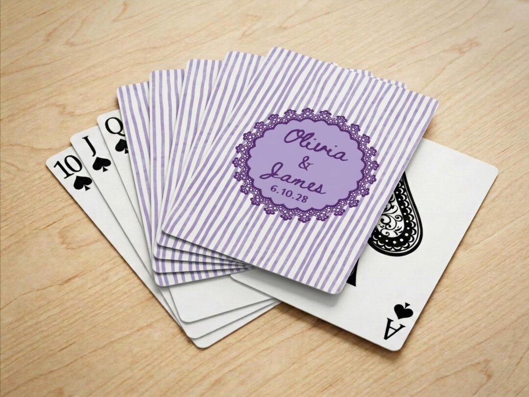 Custom Wedding Playing Cards | Guest Book Alternative | Bulk Favors ...