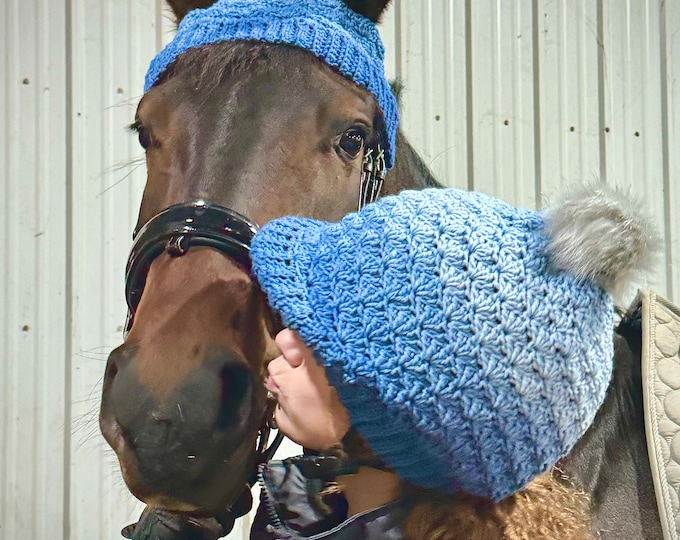 Matching helmet cover and horse hat - Ombré / Color-changing