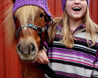 PONY / COB SIZE - Matching hats for horse and rider
