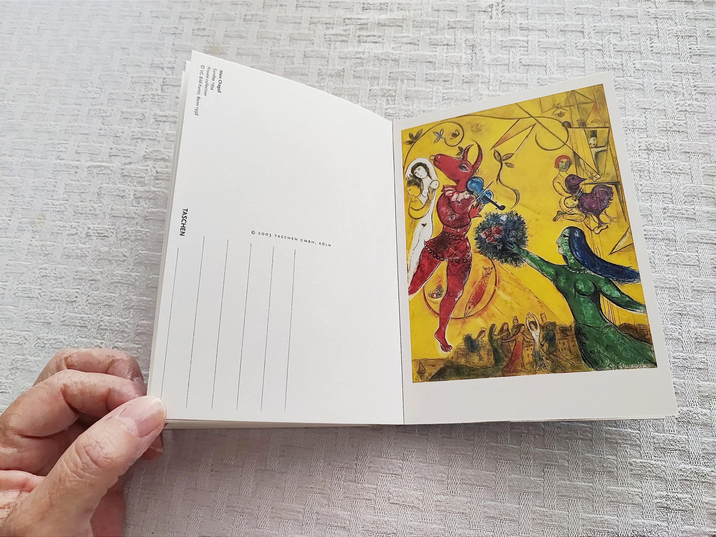 Chagall Postcard Book, Vintage Marc Chagall Booklet of Postcards