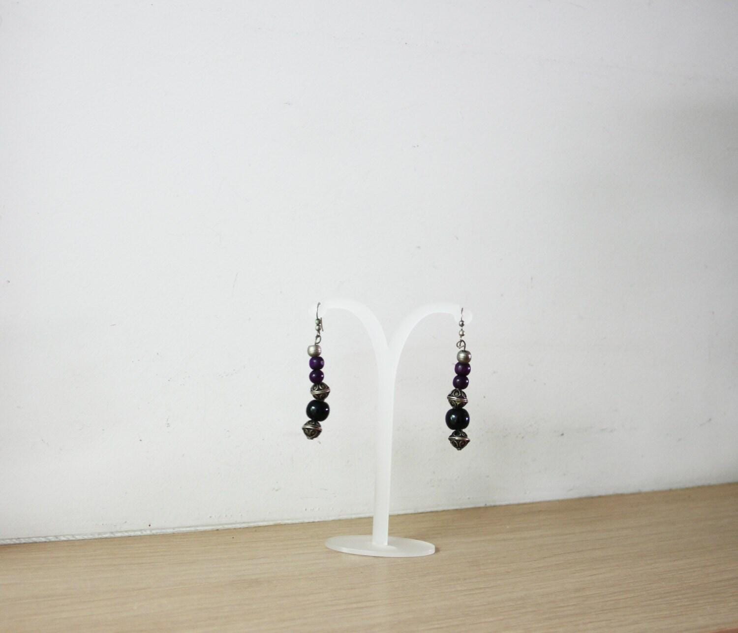 Set di anelli con perla barocca e pietra occhio di gatto, anello regolabile in rame placcato oro, gioielli boho regalo per lei