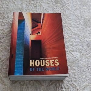 Houses architecture book, &#39;houses of the world&#39; coloured photos book by francisco asensio cerver, konemann editions vintage book