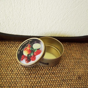Vintage tin box, mac iver&#39;s candy box, mac iver&#39;s mixed fruit drops box, colourful tin box, storage tin box, vintage collectible candy box