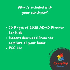 2025 ADHD Planner for Kids: Printable Daily Organizer to Help Kids Stay ...