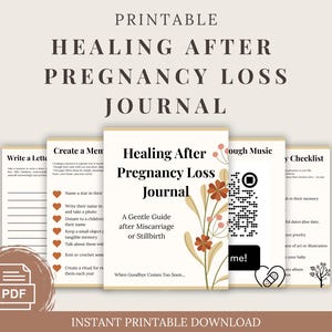 Pregnancy Loss Journal for Grieving Moms | Baby Loss Grief Help | Miscarriage Healing Workbook | Digital Download Gift | Stillbirth Trauma