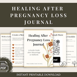 Miscarriage Grief Journal | Baby Loss Healing Workbook | Stillbirth Support Gift | Digital Pregnancy Loss Journal for Moms with Trauma