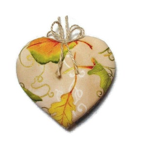 Large Fall Heart Ornament | Party Favor | Tree Ornament | Thanksgiving Decoration | Autumn Accent | Handmade Gift Idea | #1