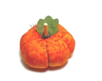 Size 7 | Orange Fabric Pumpkin |Halloween Fall Pumpkin | Table Centerpiece | Kitchen Decor | Handmade Gift | Thanksgiving Decor | #11