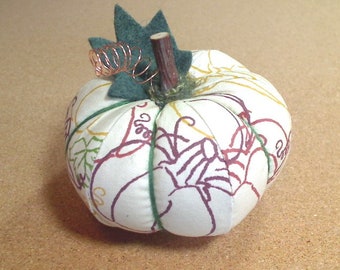 Size 3 | Beige with Pumpkin Print | Halloween Decor | Fall Decoration | Shelf Sitter | Autumn Decor | Thanksgiving Decoration | #1